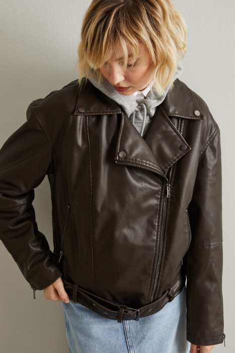 Faux leather jacket Intrend - 4