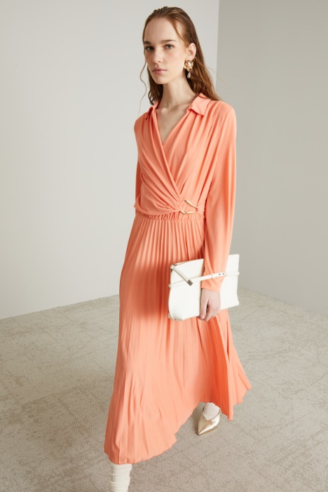 Abito in jersey crépe