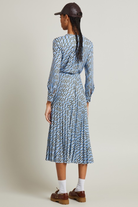 Vestido de punto estampado