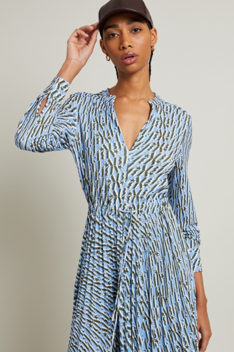 Vestido de punto estampado
