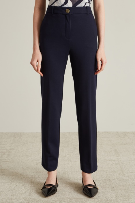 Pantalones pitillo de punto