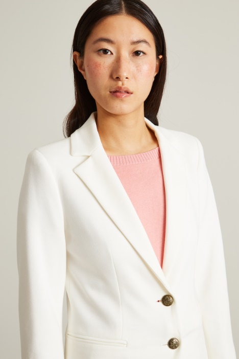 Blazer monopetto in jersey