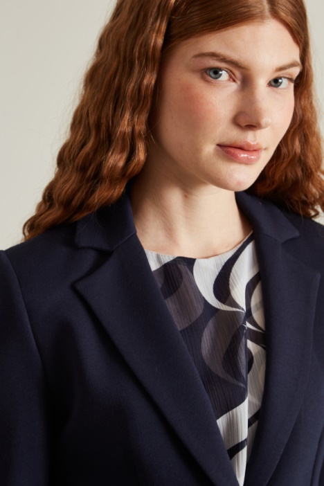 Blazer monopetto in jersey