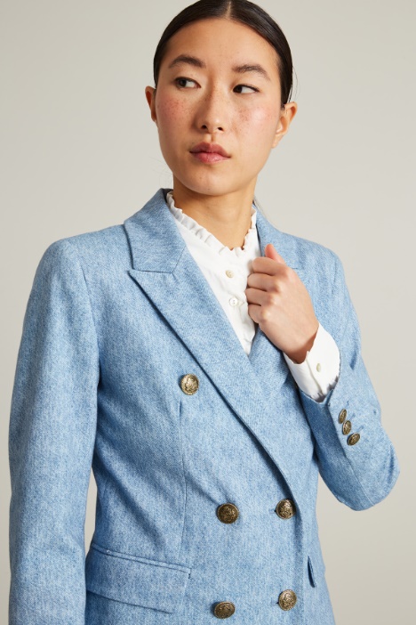 Blazer in jersey stampato