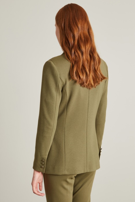 Blazer doppiopetto in jersey