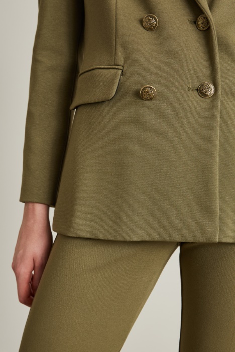 Blazer doppiopetto in jersey