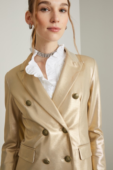 Blazer doppiopetto laminato