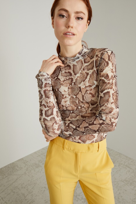 Dolcevita in jersey tulle