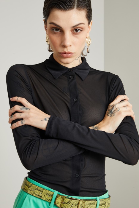 Camicia in tulle