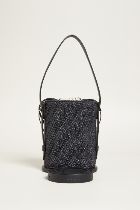 Secchiello crochet effetto rafia