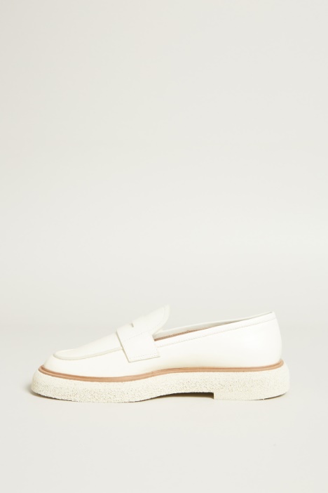 Mocassini in pelle liscia