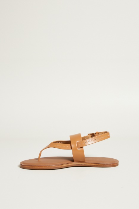 Sandali infradito in pelle