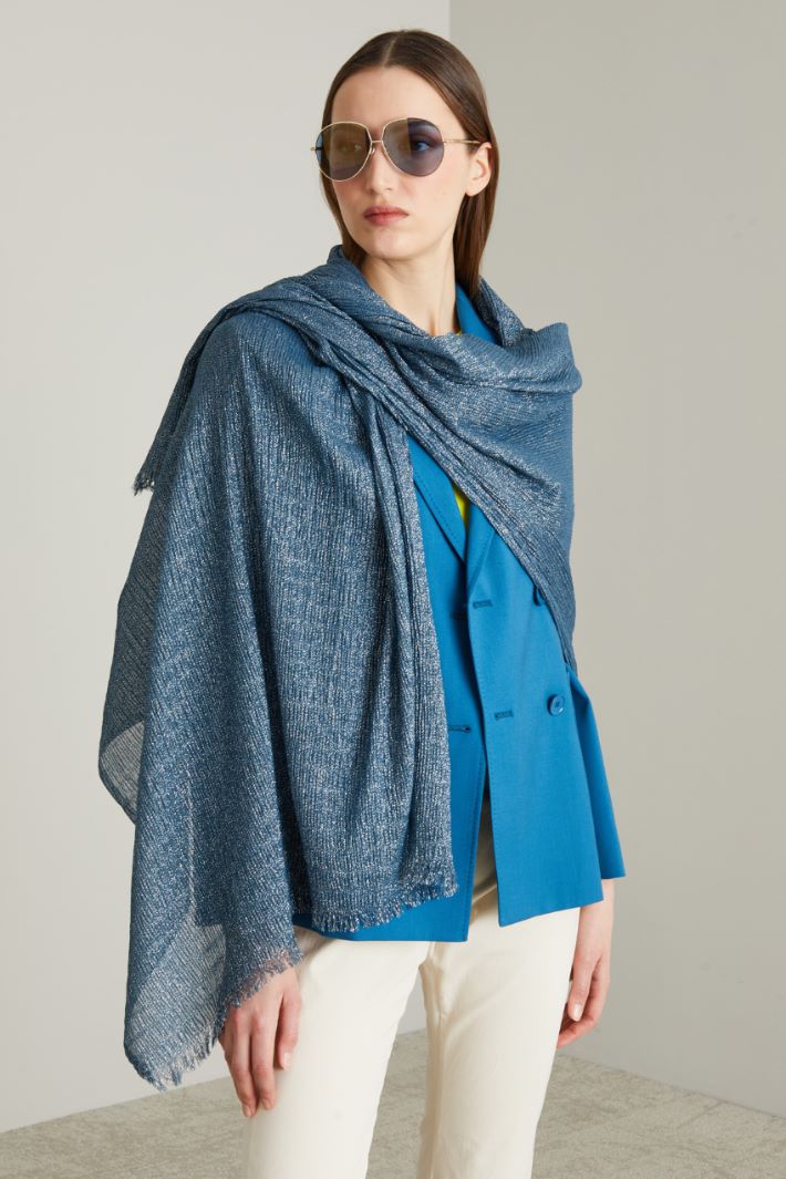 Pleated lurex stole Intrend - 2