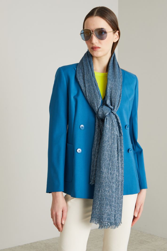 Pleated lurex stole Intrend