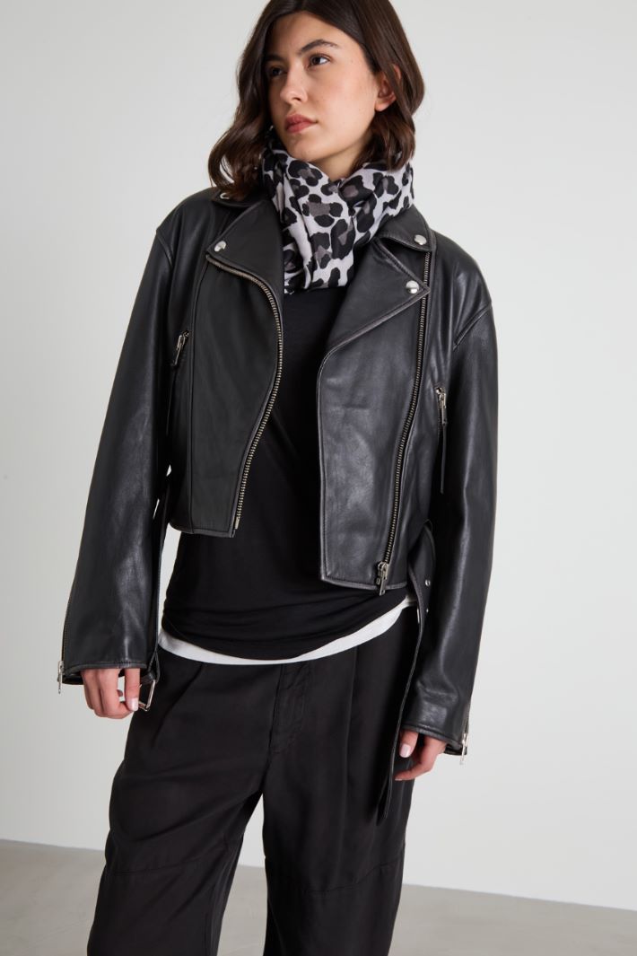 Animal print scarf Intrend - 2