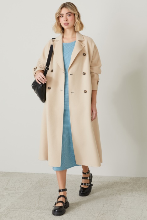 Cappotto stile trench in panno Intrend - 3