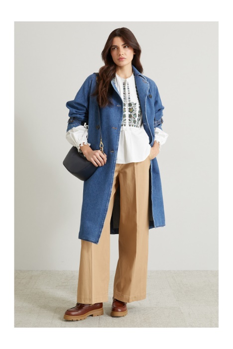 Trench in denim  Intrend - 4