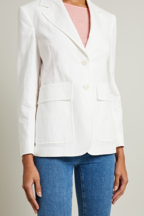 Blazer in tela di lino