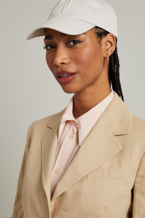 Blazer in tela di lino