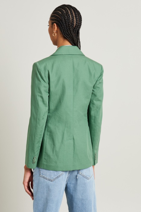 Blazer in tela di lino