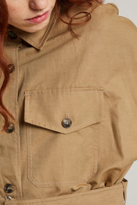 Chaqueta Safari en mezcla de algodón