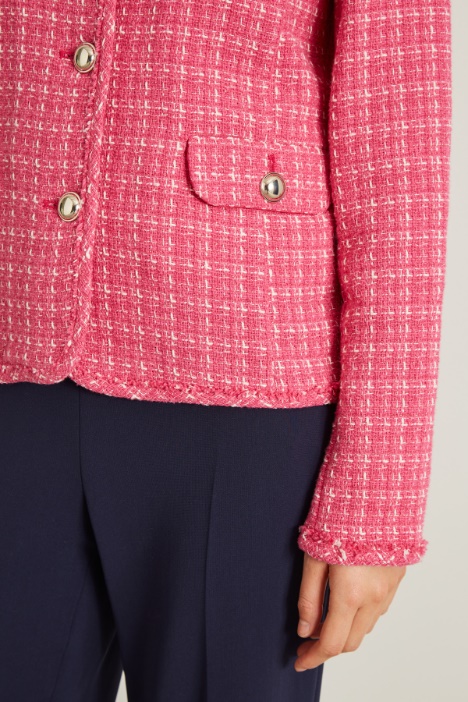 Giacca in tweed con bottoni