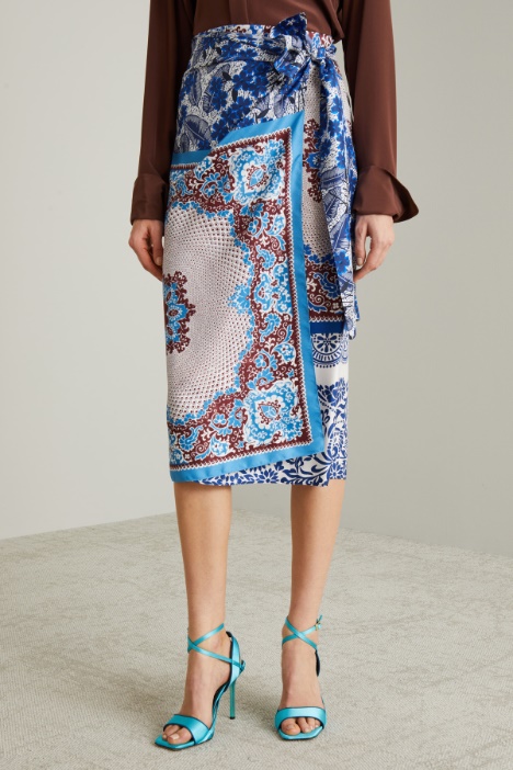 Silk twill skirt Intrend - 3