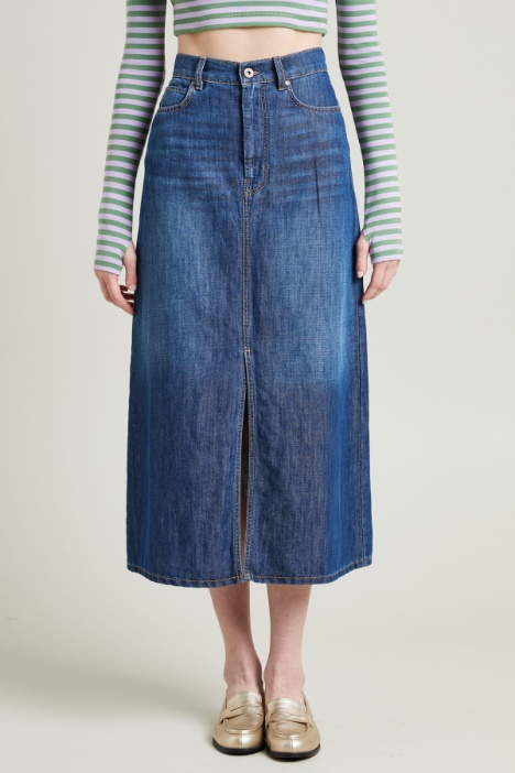 Gonna svasata in denim