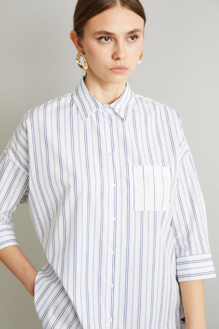 Loose fit poplin shirt Intrend - 4