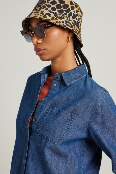 Casacca in denim di cotone