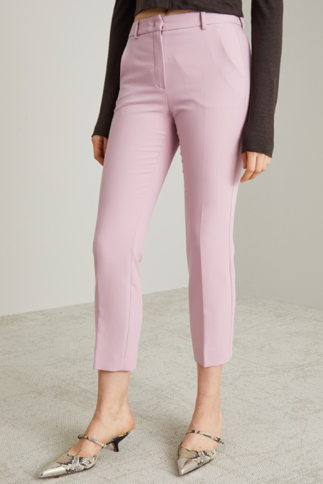 Pantaloni a sigaretta in tela