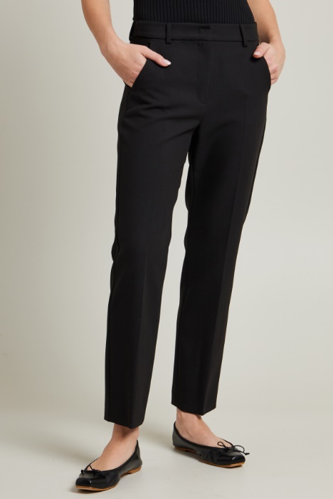 Pantaloni a sigaretta in tela