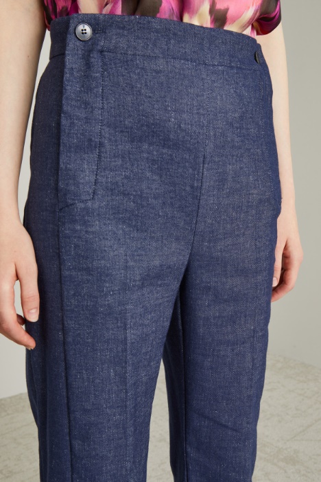 Pantaloni in misto lino