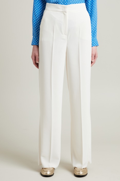 Pantaloni a palazzo in crépe