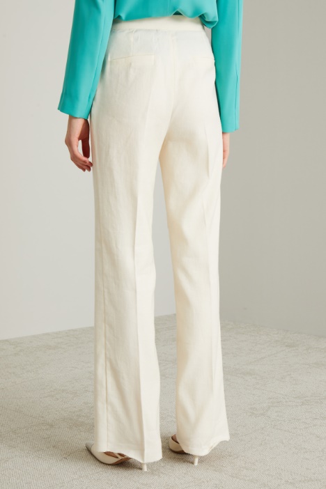 Pantaloni in misto lino