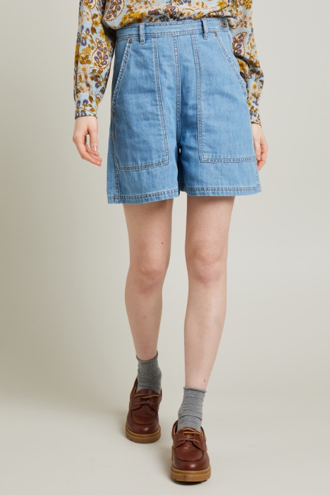 Bermuda svasati in denim