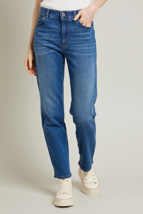 Jeans dritti in denim