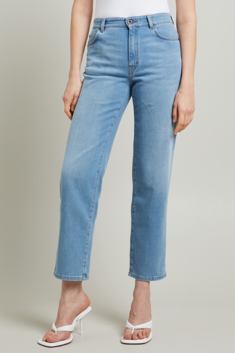 Jeans dritti in denim