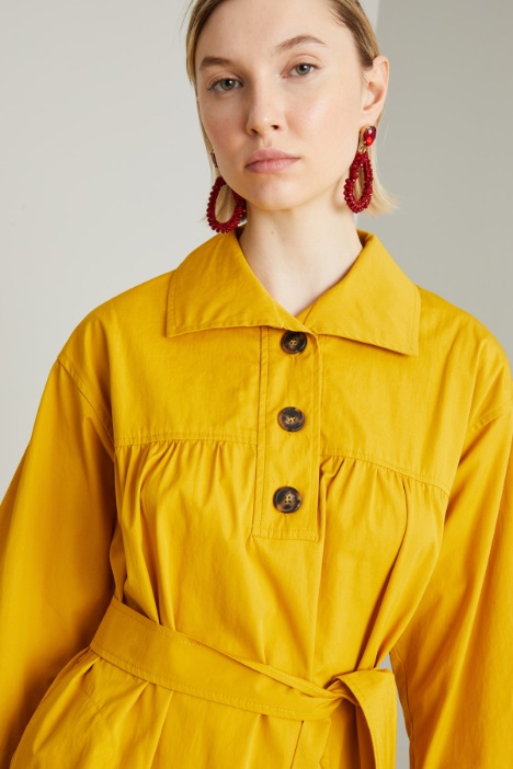 Abito in popeline di puro cotone