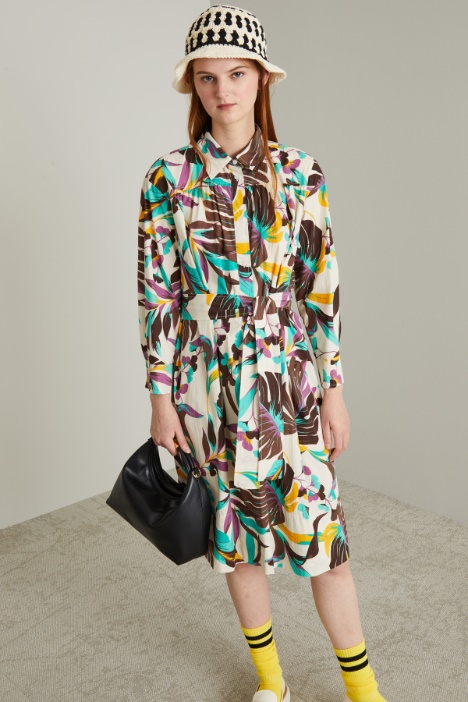 Abito in popeline di cotone