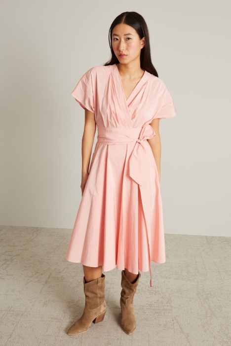 Abito a portafoglio in taffetà