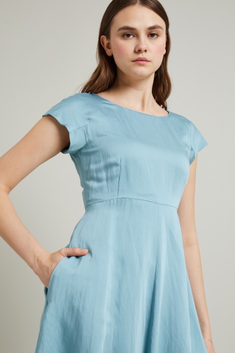 Abito di viscosa e lino