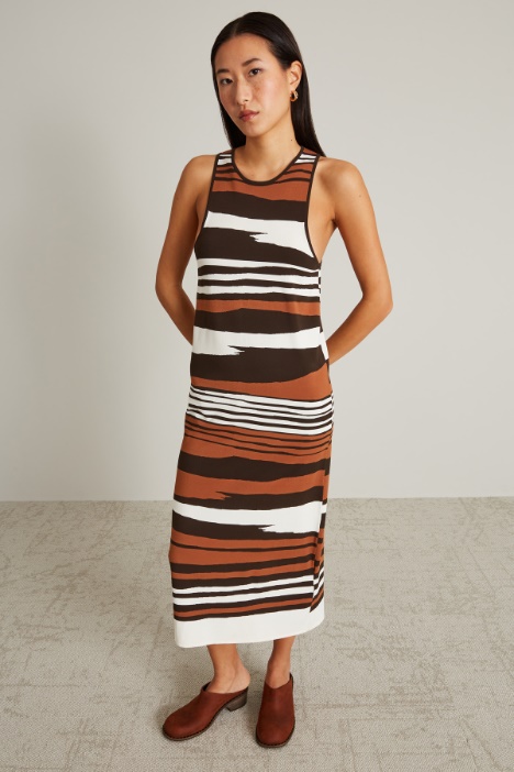 Jacquard knit dress Intrend - 2