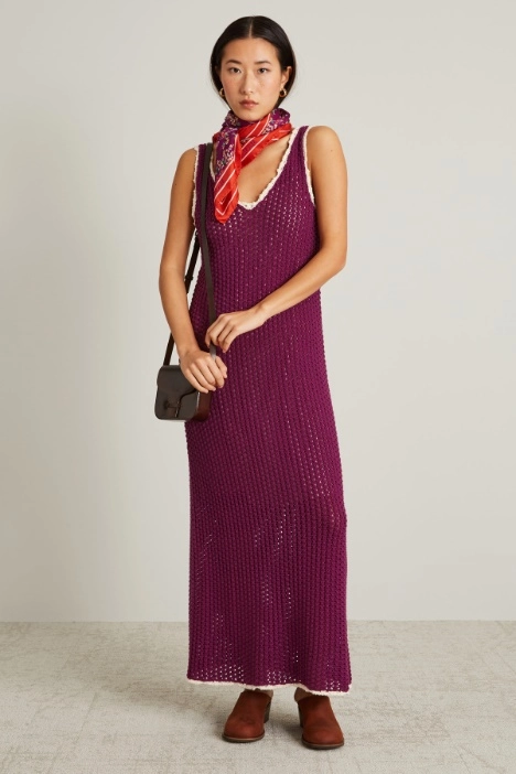 Crochet-knit dress - Intrend