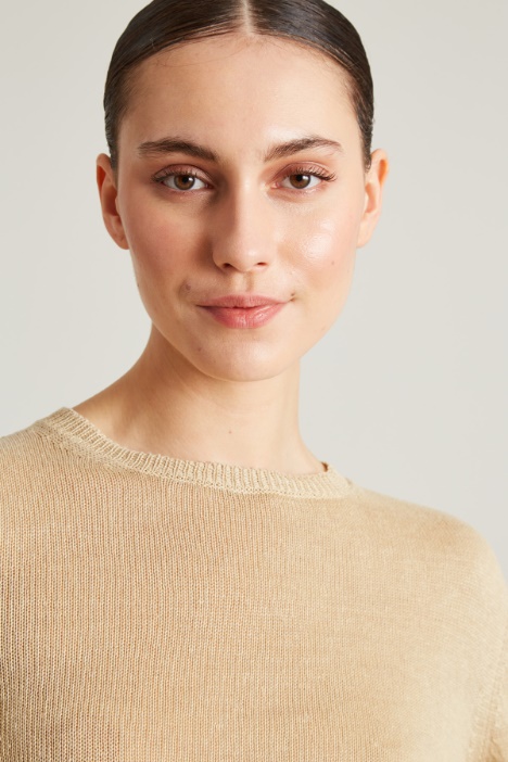 Maglia regolare in puro lino