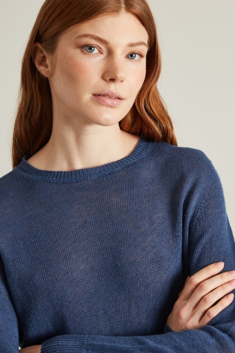 Maglia regolare in puro lino