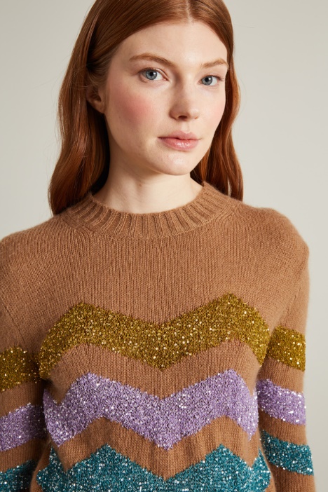 Maglia con motivo jacquard