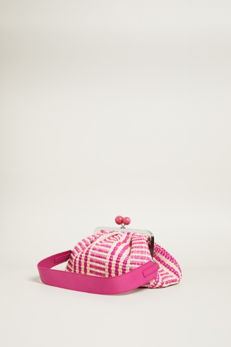 Raffia-effect clutch Intrend - 2