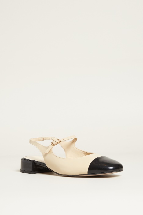 Slingback con punta a contrasto Intrend - 2