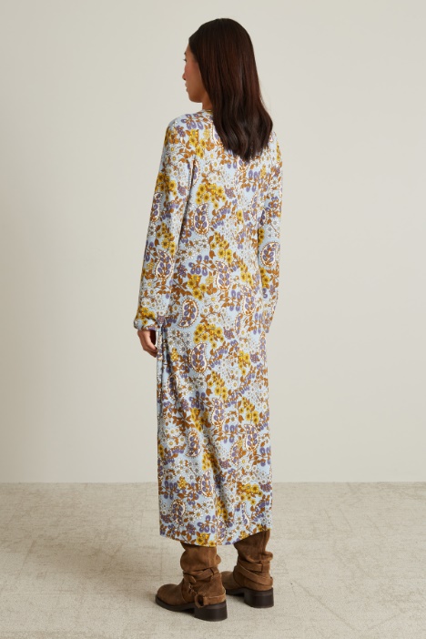 Vestido de punto estampado